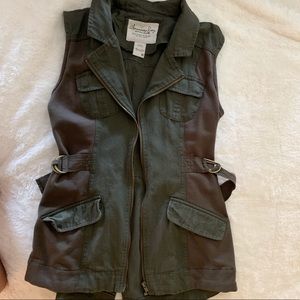 Green Cargo Vest